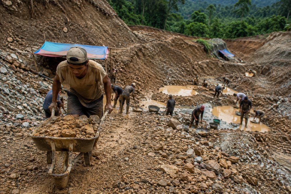 Labor minera diaria